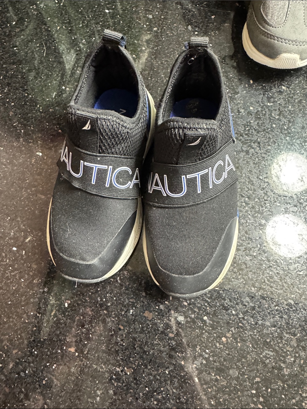OshKosh B'gosh Black Nautica Slip-On Kids Sneakers